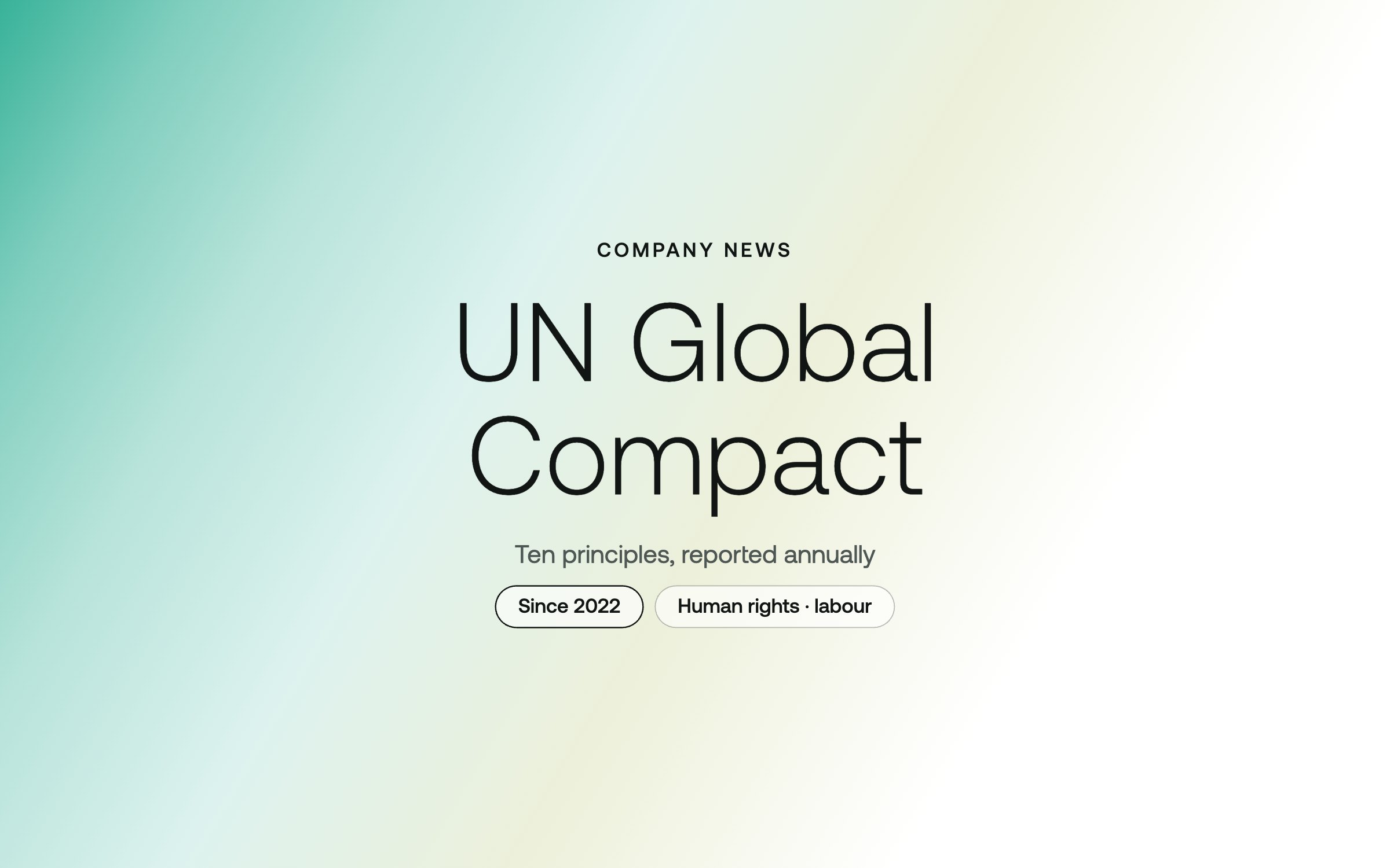 Why we joined the UN Global Compact – Eastwest Medico