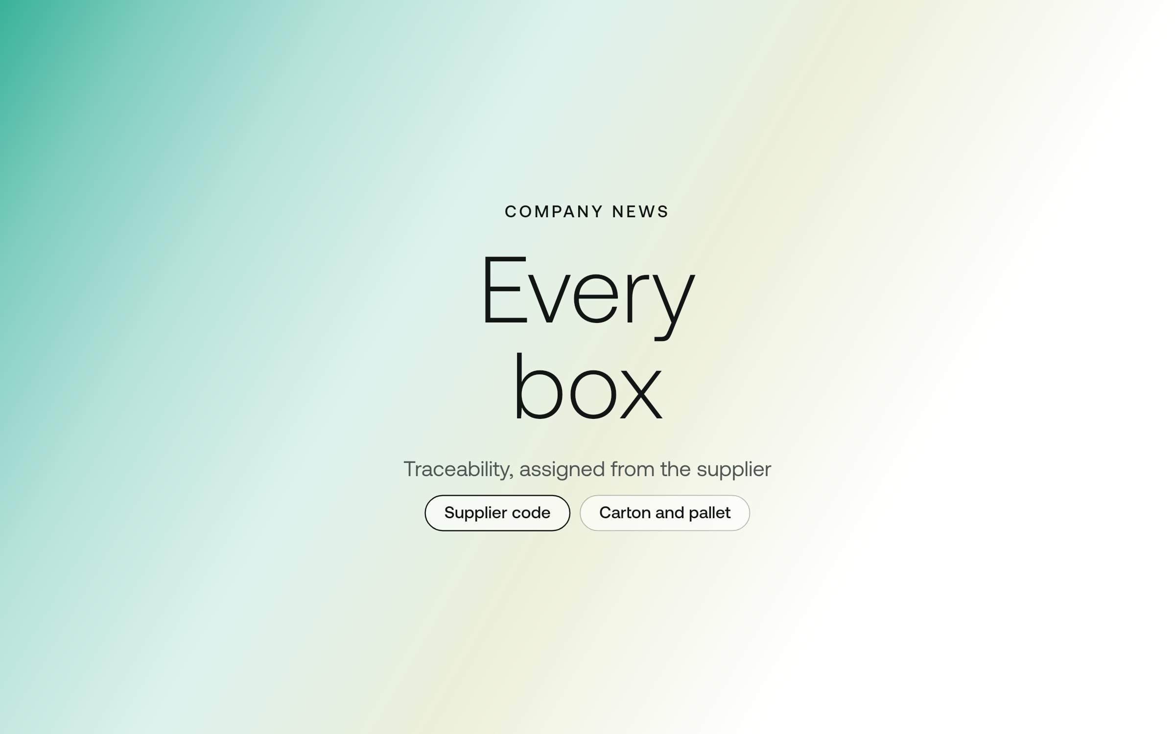 Every box must reach its destination: traceability assigned from the supplier – Eastwest Medico