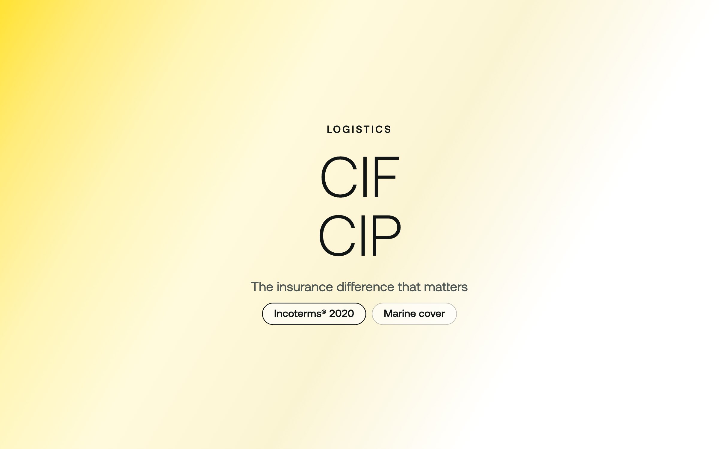 Incoterms® 2020: CIF and CIP, and the insurance difference that matters – Eastwest Medico