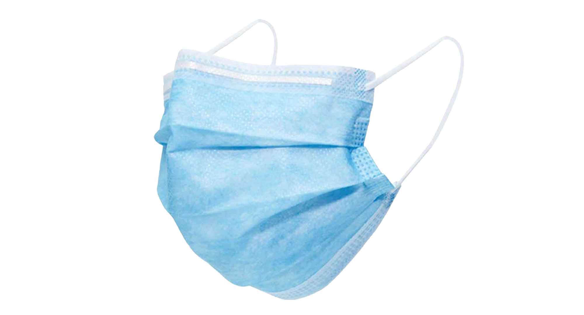 Blue three-ply Type IIR disposable surgical mask with ear loops