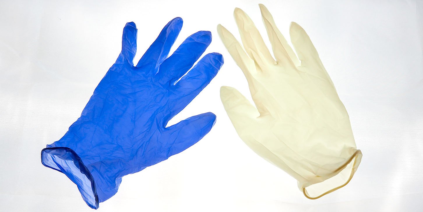 Rubber gloves deals nitrile