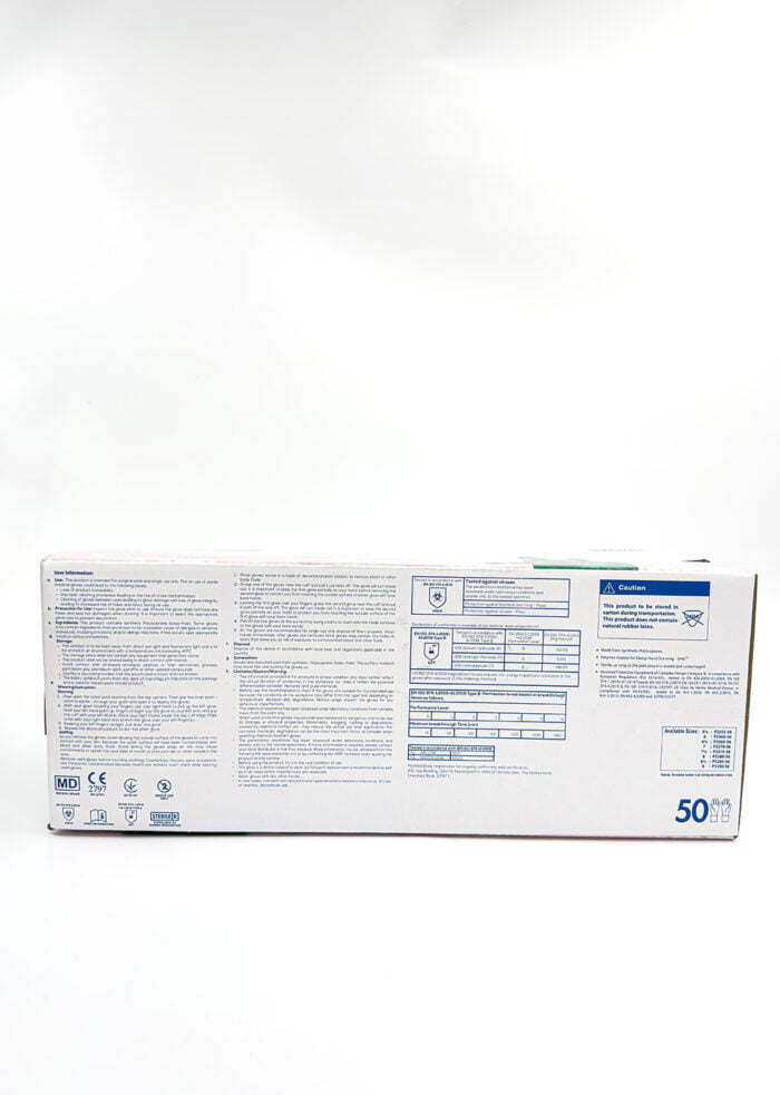 Box PROFEEL® DHD™ POLYISOPRENE PF SURGICAL GLOVES, STERILE