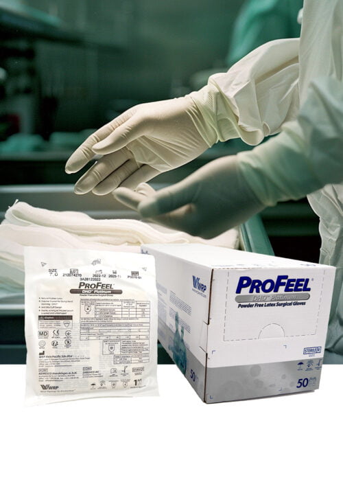 PROFEEL® DHD™ PLATINUM LATEX PF SURGICAL GLOVES, STERILE